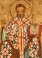 Szent Miklós és élete - modern kézzel festett ikon, 49x38 cm