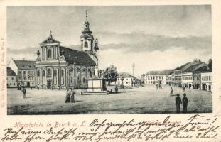 1899 Bruck an der Leitha main square church (EK)