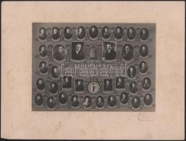 1920 A Fehér sirály cserkészcsapat 10 éves jubileumi tablója. Fotó, kartonon 33x25 cm