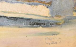 Kapussy György (1903-1986): Napfényes táj, 1929. Olaj, vászon, jelezve jobbra lent. Javított. Dekora...