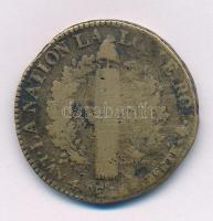 Franciaország 1792A 2S bronz "XVI. Lajos" T:F
France 1792A 2 Sols bronze "Louis XVI&...