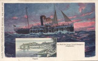 Dubrovnik with Norddeutscher Lloyd SS Stephanie; Philipp & Kramer (small tear)