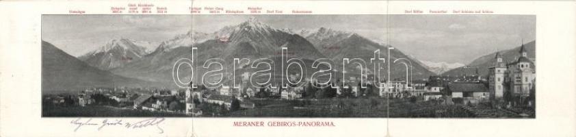 Meran with Hotel Radetzky panoramacard