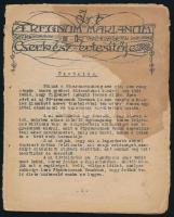 1920 A Regnum Marianum 3. cserkész értesítője 20 p. foltos, szakadással