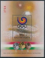 1988 Olimpiai érmesek Szöul "Magyar Posta ajándéka" blokk (25.000)