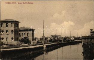 Venezia, Venice; Lido, Canale Quattro Fontane / canal