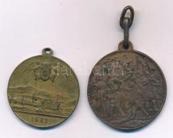 1896. "Magyarország ezeréves fennállásának és ős Budavára emlékékre 1896" bronz emlékérem ...