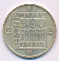 1985. 200Ft Ag "Természetvédelem II. - Vidra" T:BU patina Adamo EM87