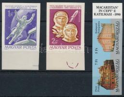 1965-1991 Voszhod-2 vágott ívszéli sor + Cept vágott pár (9.000)