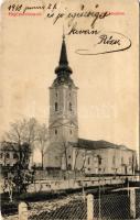 1913 Hajdúszoboszló, Református templom. Körner Béla kiadása (Rb)