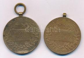 1898. "Jubileumi Emlékérem a Fegyveres Erő Számára / Signum memoriae (AVSTR)" (2x) bronz k...