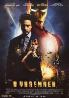 2008 A vasember, Robert Downey Jr., Jeff Bridges, filmplakát, papír, feltekerve, kisebb lapszéli szakadásokkal, 98x68 cm