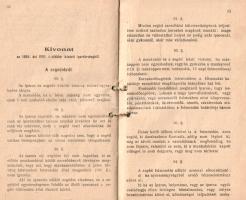 Páger Ilona nőiszabó-segéd munkakönyve, a Makói Ipartestület bélyegzőivel és pecsétjével, kézzel kit...