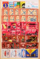 cca 750 darabos vegyes belga levélzáró összeállítás berakóban