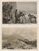 2 db RÉGI katonai témájú képeslap: első világháború, Weltkrieg 1914-1915 / 2 pre-1945 WWI military postcards