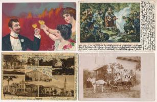 30 db RÉGI és MODERN vegyes város és motívum képeslap, vegyes minőségben / 30 pre-1945 and modern town and motive postcards in mixed quality