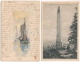 30 db RÉGI és MODERN vegyes város és motívum képeslap, vegyes minőségben / 30 pre-1945 and modern to...