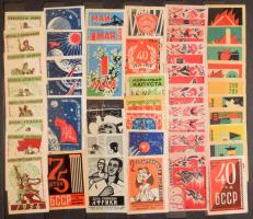 cca 820 darabos vegyes orosz levélzáró összeállítás berakóban.