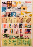 cca 1100 darabos vegyes csehszlovák levélzáró összeállítás berakóban.