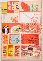 cca 260 darab magyar gyufacímke