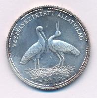 1992. 200Ft Ag "Veszélyeztetett állatvilág - Fehér gólya" T:BU patina
Adamo EM126