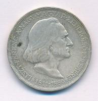1936. 2P Ag "Liszt" T:AU,XF patina
Adamo P7.3