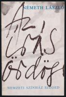 Németh László: Az írás ördöge. Dráma két részletben, prospektus, Németh László által ALÁÍRT!