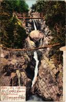 1905 Tátra, Magas-Tátra, Vysoké Tatry; Kis-Tarpataki óriási vízesés / Klein-Kohlbacher Riesen-Wasserfall / waterfall (EB)