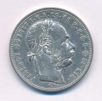 1881KB 1Ft Ag "Ferenc József / Középcímer" kapszulában T:VF,F
Adamo M15