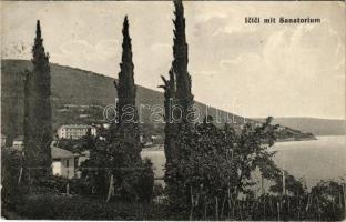 1912 Icici (Abbazia, Opatija); mit Sanatorium / szanatórium / sanatorium, seaside resort (EK)