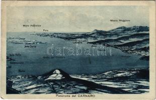 Kvarner-öböl, Carnaro, Golfo del Quarnero, Kvarnerski zaljev; Panorama (Rb)