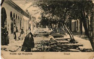 Tirane, Tirana; Kujtim nga Shqypenia / street view (glue mark)