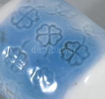 Aquincum aquazur malacka figura, jelzett, hibátlan , h: 5 cm