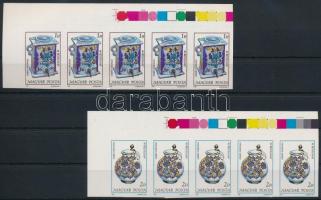 1985 Bélyegnap vágott sor ívsarki ötöscsíkokban (17.500)
