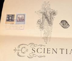 1921 Bp., a Pázmány Péter Tudományegyetem által kiállított jogi doktori diploma, Hanuy Ferenc (1867-...