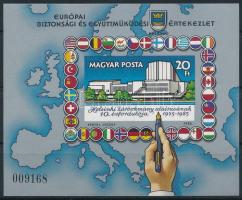 1985 Európai Bizottsági és Együttműködési Értekezlet VIII. - Helsinki vágott blokk (5.500)