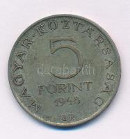 1948. 5Ft Ag "Petőfi" T:XF patina Adamo EM1