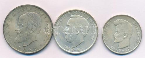 1948. 5Ft Ag "Petőfi" + 10Ft Ag "Széchenyi" + 20Ft Ag "Táncsics" &quot...