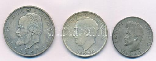 1948. 5Ft Ag "Petőfi" + 10Ft Ag "Széchenyi" + 20Ft Ag "Táncsics" &quot...