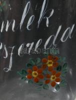 ca 1910 Csikszereda Emlék festett emlék pohár. kis kopással hibátlan / Miercurea Ciuc RO,, commemora...