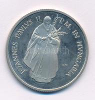 1991. 100Ft Cu-Ni "II. János Pál pápa látogatása" kapszulában T:UNC (eredetileg PP) patina...