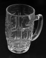 Címeres sörös krigli, formába préselt, hibátlan 12 cm