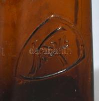 Knoll feliratos hátoldalán NIkjonin méreg, halál fejet ábrázoló patikai üveg, Formába préselt, hibát...