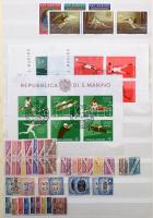 Spanyolország, Monaco, San Marino, Vatikán, Bosznia-Hercegovina, Montenegro stb. összeállítások A4-e...