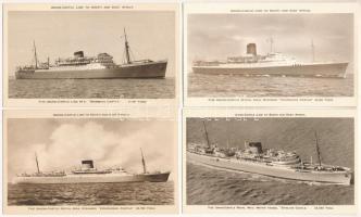 HAJÓ - 21 db RÉGI megíratlan motívum képeslap: Union Castle Line / SHIP - 21 pre-1945 unused motive postcards