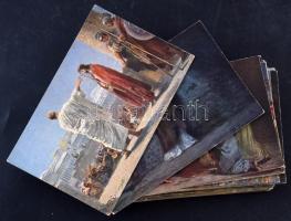 100 db régi bibliai témájú művészlap Rob. Leinweber aláírásával / 110 pre-1945 Bible themed art postcards signed by Rob. Leinweber