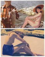 88 db MODERN megíratlan erotikus képeslap, "Pin-Up" sorozat, meztelen hölgyek / 88 modern ...