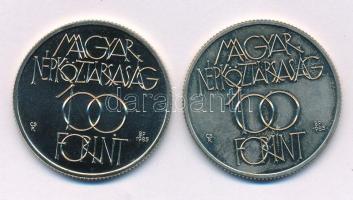 1985. 100Ft Cu-Ni "Kulturális Fórum" (2db) egyik kapszulában T:BU, PP(?) ködösödés Adamo EM88