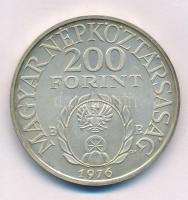 1976. 200Ft Ag "II. Rákóczi Ferenc" T:BU patina Adamo EM48