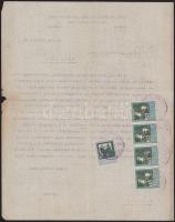 1920 Győr, kispéczi Perl József (1850-1927) ügyvéd saját kezűleg aláírt, gépelt levele Gelbmann Jenő...